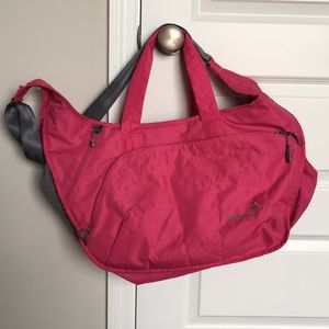 Apera pink yoga tote bag